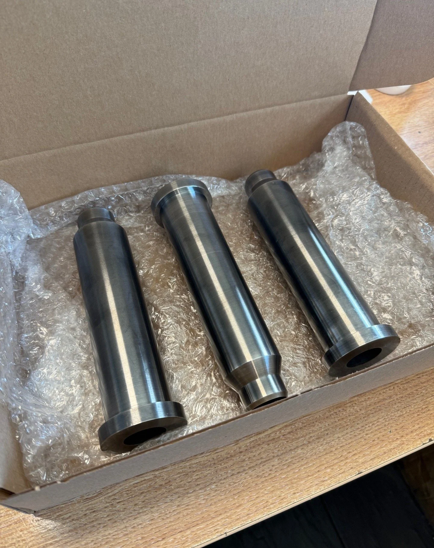 Swage tools - manufactured from tool steel and sent for salt bath hardening 🔥 

Did you know we can also arrange for any finishing you may require? Including heat treatment, plating, powder coating, anodising, bead blasting to give you the complete 