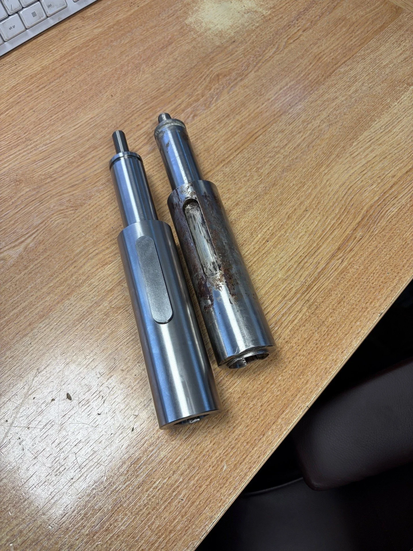 303 Stainless Steel shaft reversed engineered from our customers sample - for the local papermill 📰