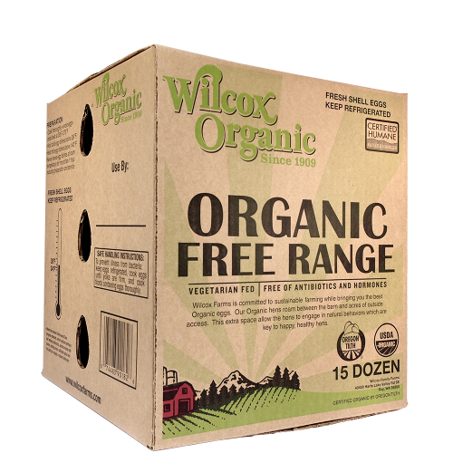 Wilcox Farms egg products packaged for food service and wholesale distribution.
