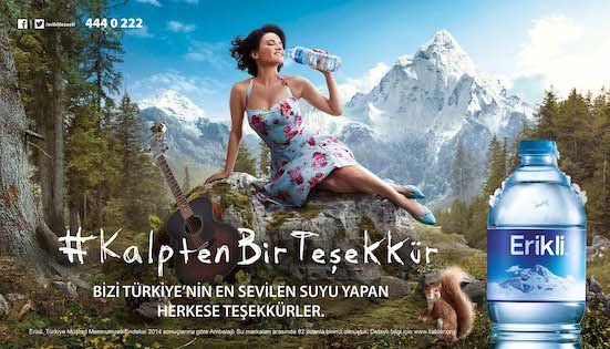Erikli water campaign 
Art direction by Guntulu