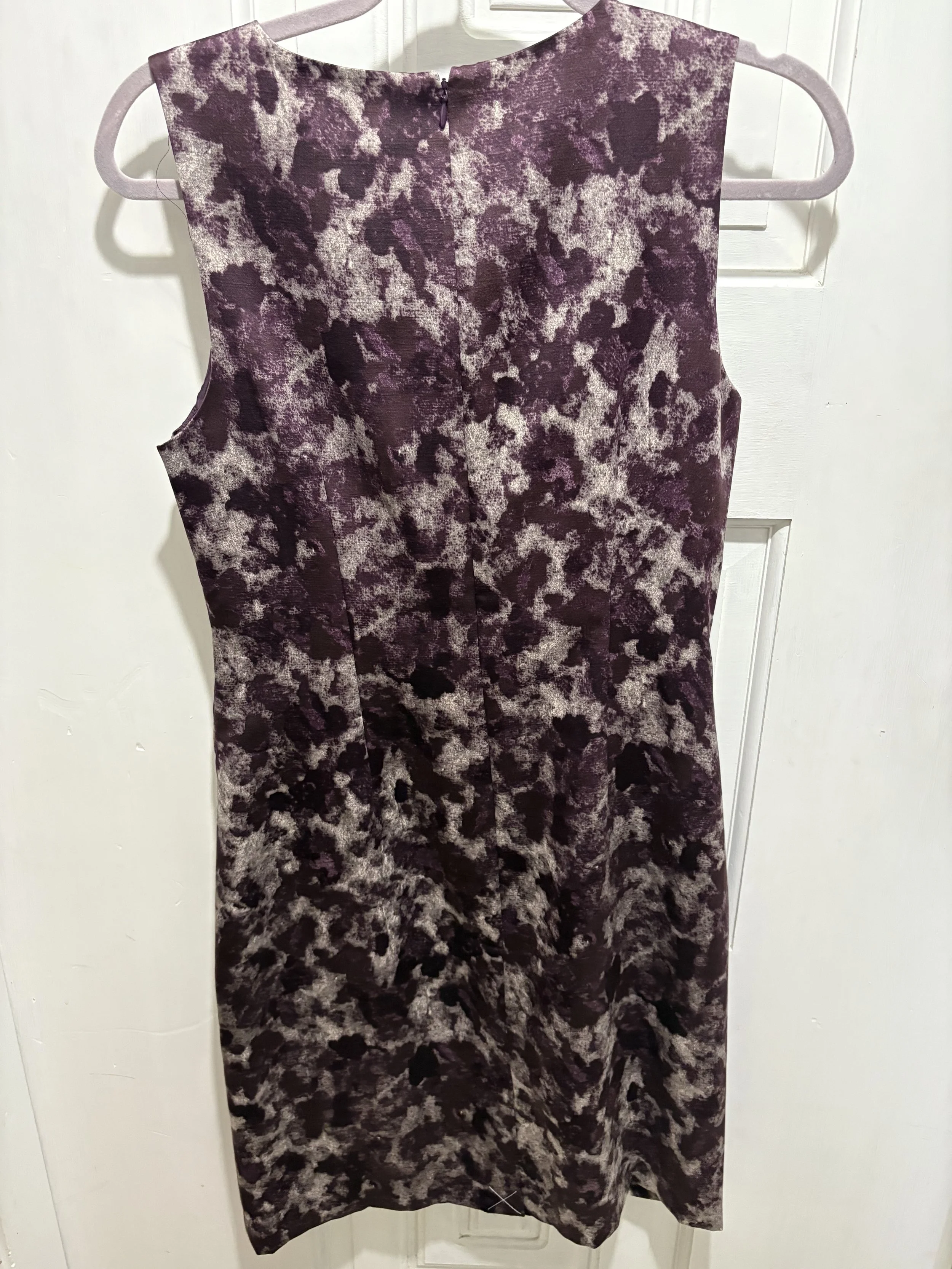 Ann Taylor Shift Dress Womens 6 Purple Sleeveless Lined NWT