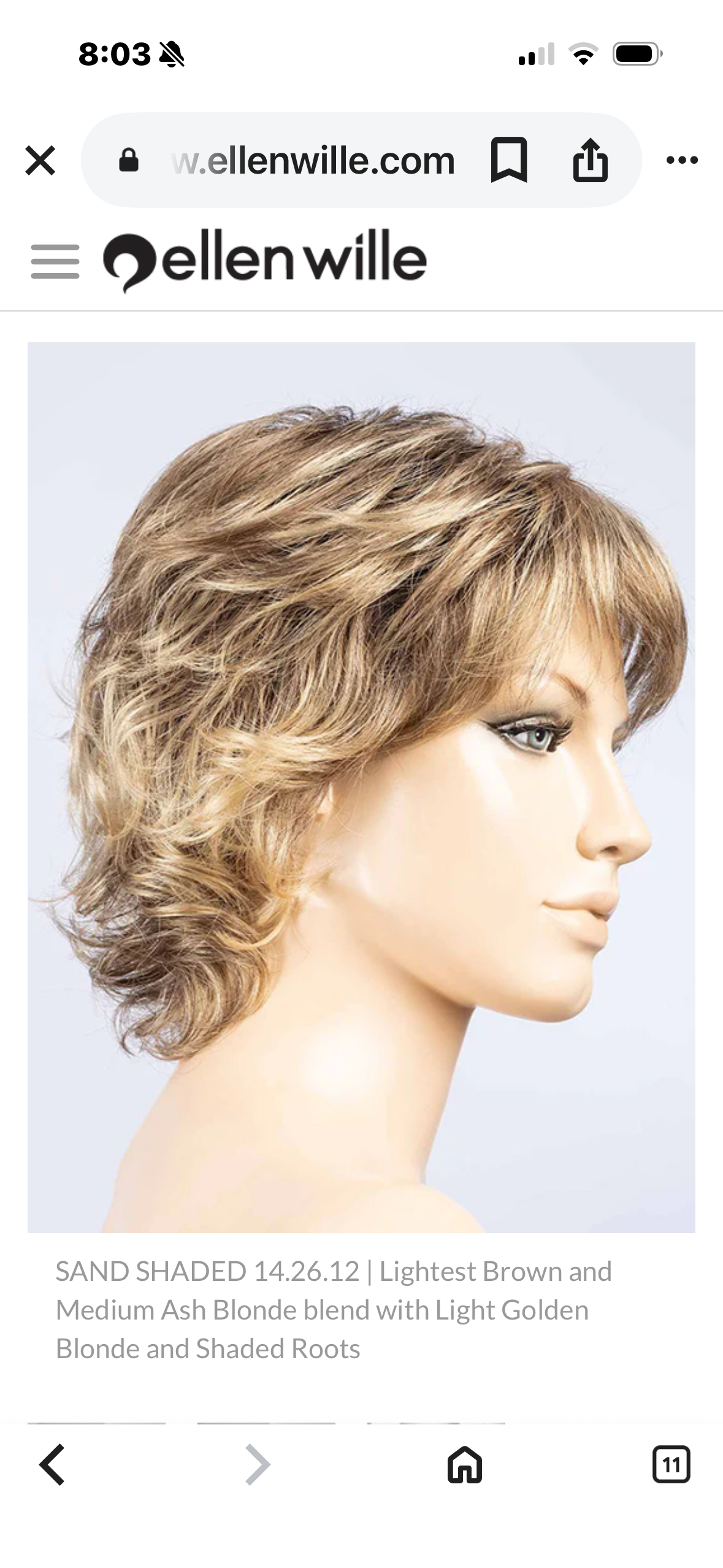 Elle Wille Wig New with Tag