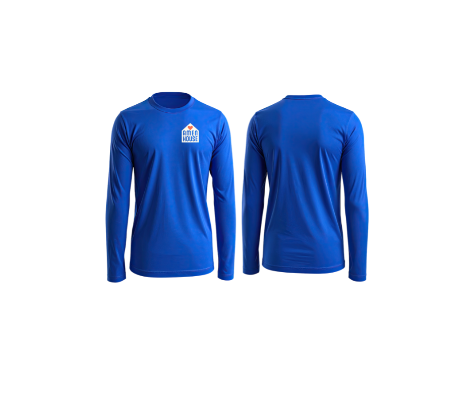 Amen House Long Sleeve Shirt Blue or Black