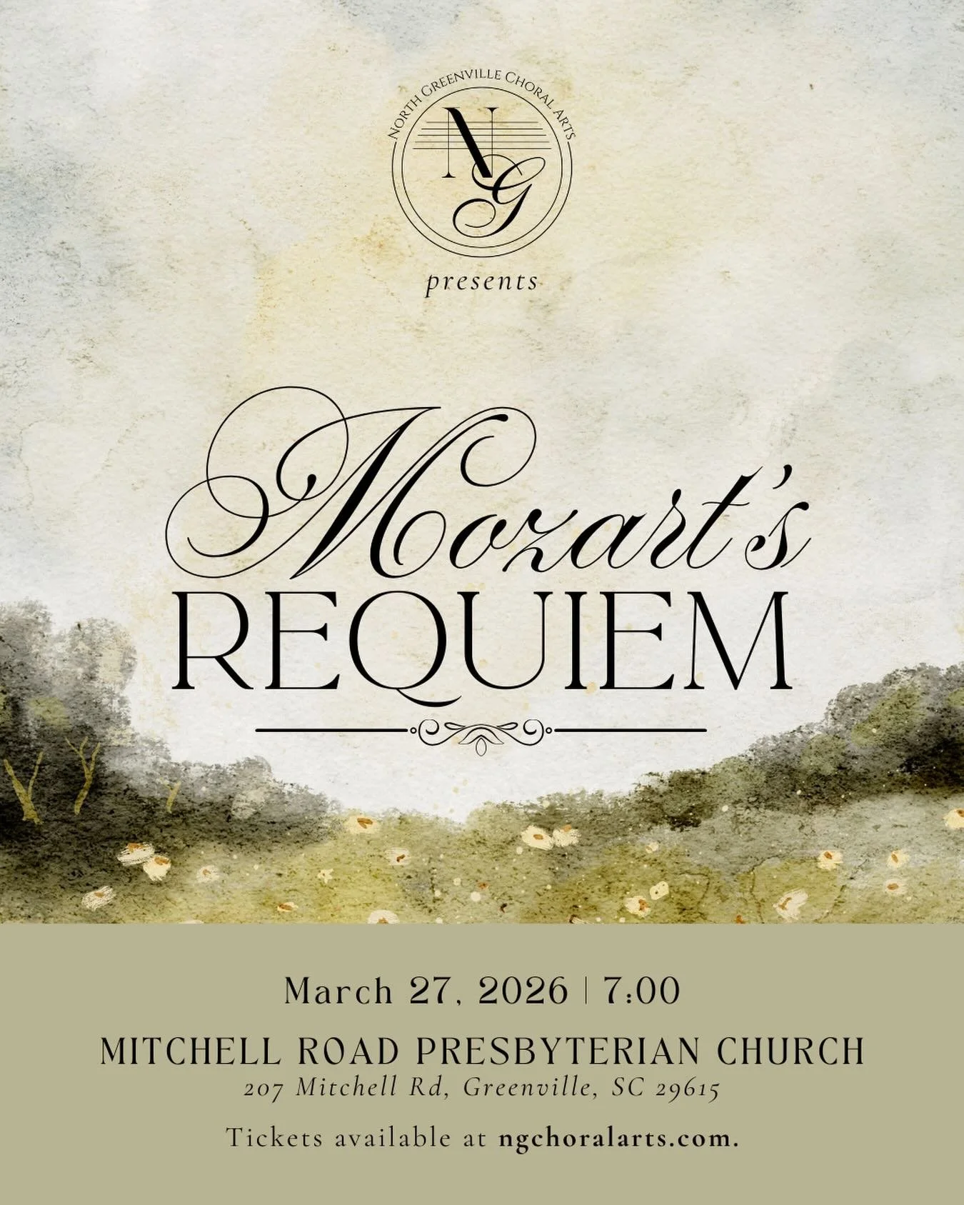 TICKETS ARE LIVE!

Join us for an unforgettable evening of choral masterwork as we present Mozart&rsquo;s Requiem&mdash;a composition filled with profound beauty, dramatic intensity, and spiritual depth. Performed with full orchestra and a chorus of 