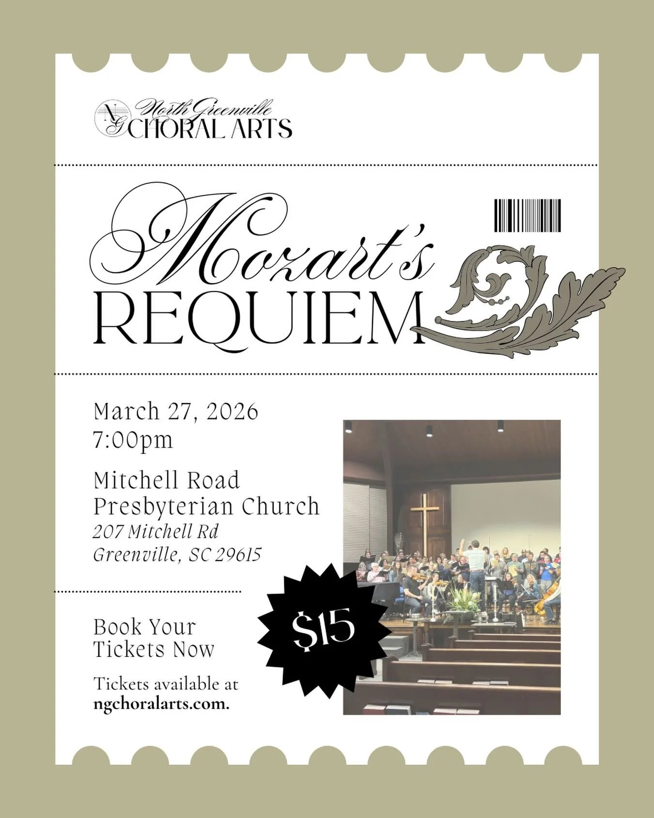 Few works in music history carry the weight and wonder of Mozart&rsquo;s Requiem. This deeply moving composition invites listeners into a rich journey of reflection, hope, and awe&mdash;brought to life through soaring voices and full orchestral accom