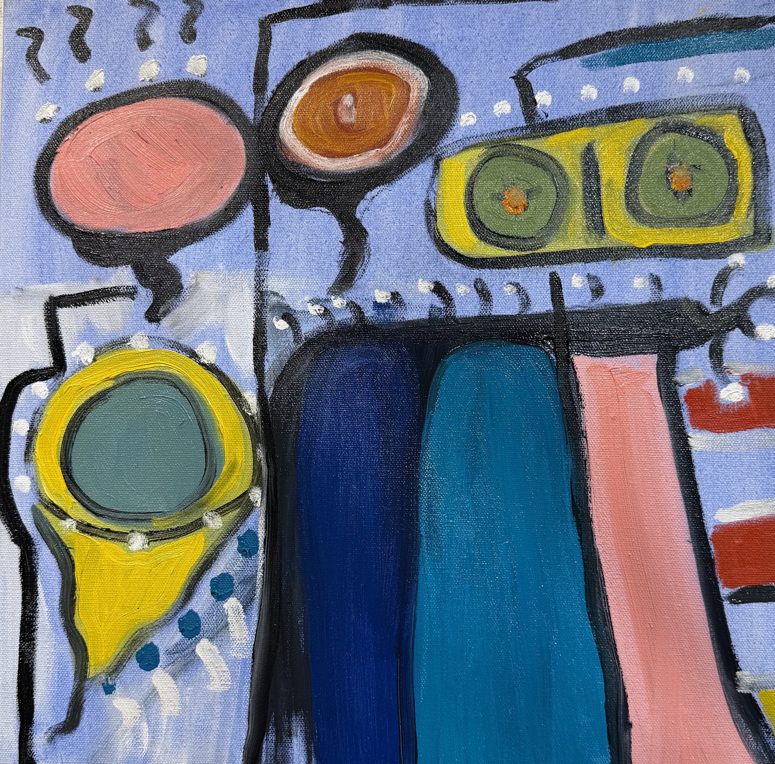 Arnold, oil on canvas, 16X16, 2024