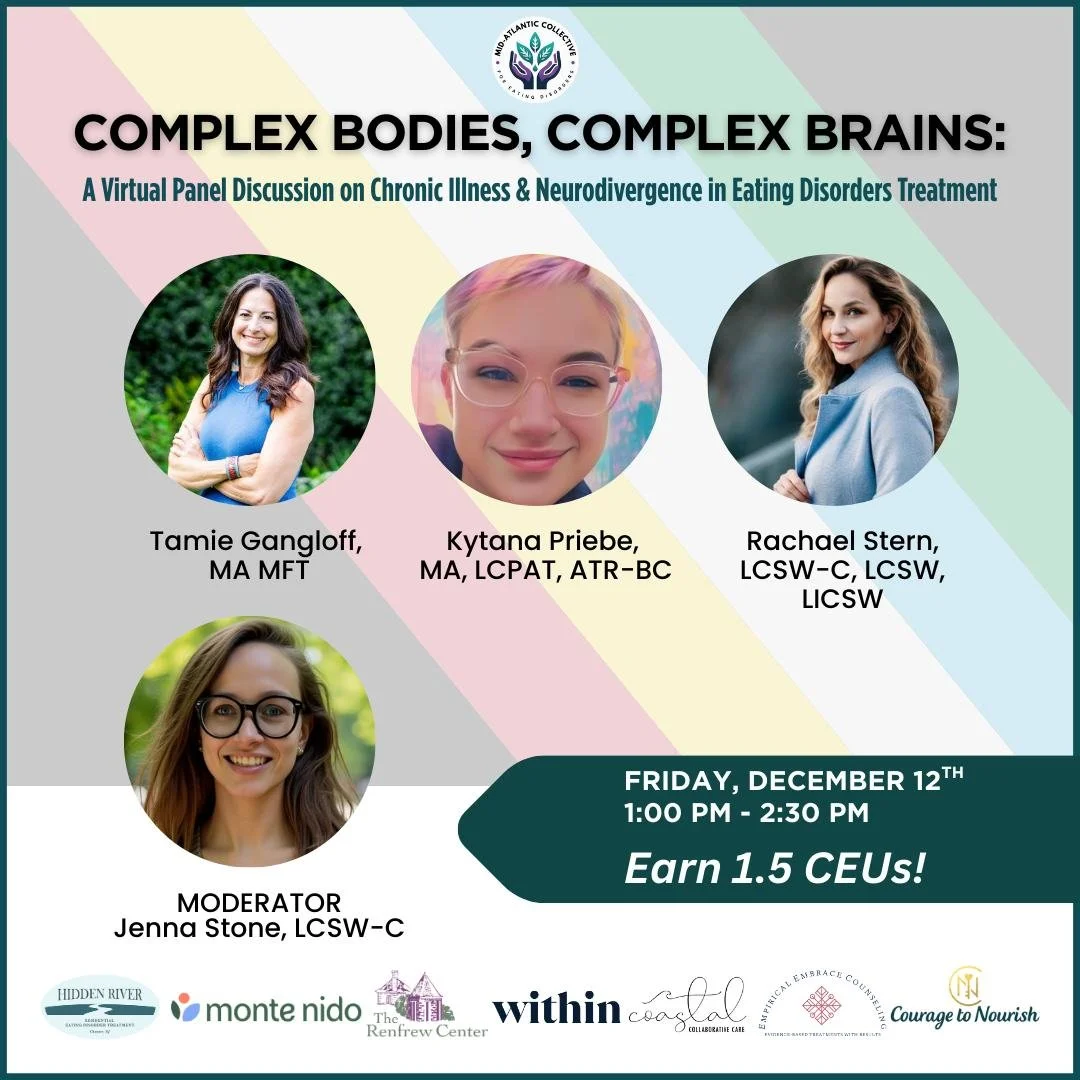 Complex Bodies, Complex Brains: A Virtual Panel Discussion on Chronic Illness &amp; Neurodivergence in Eating Disorder Treatment - Presented by Mid-Atlantic Collective for Eating Disorders