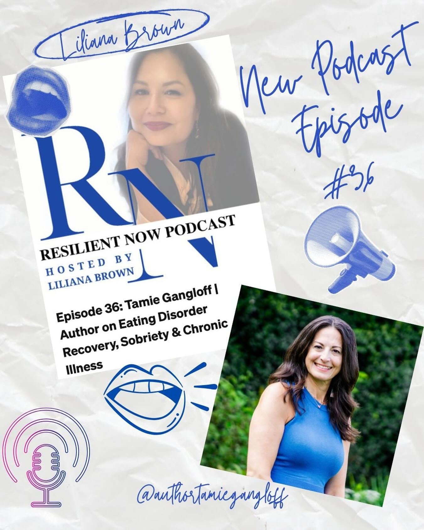 🎙️ Episode 36: Resilient Now Podcast

I joined Liliana Brown to talk about eating disorder recovery, sobriety, chronic illness, and resilience &mdash; especially when healing isn&rsquo;t linear.

We explored the &ldquo;in-between space,&rdquo; medic