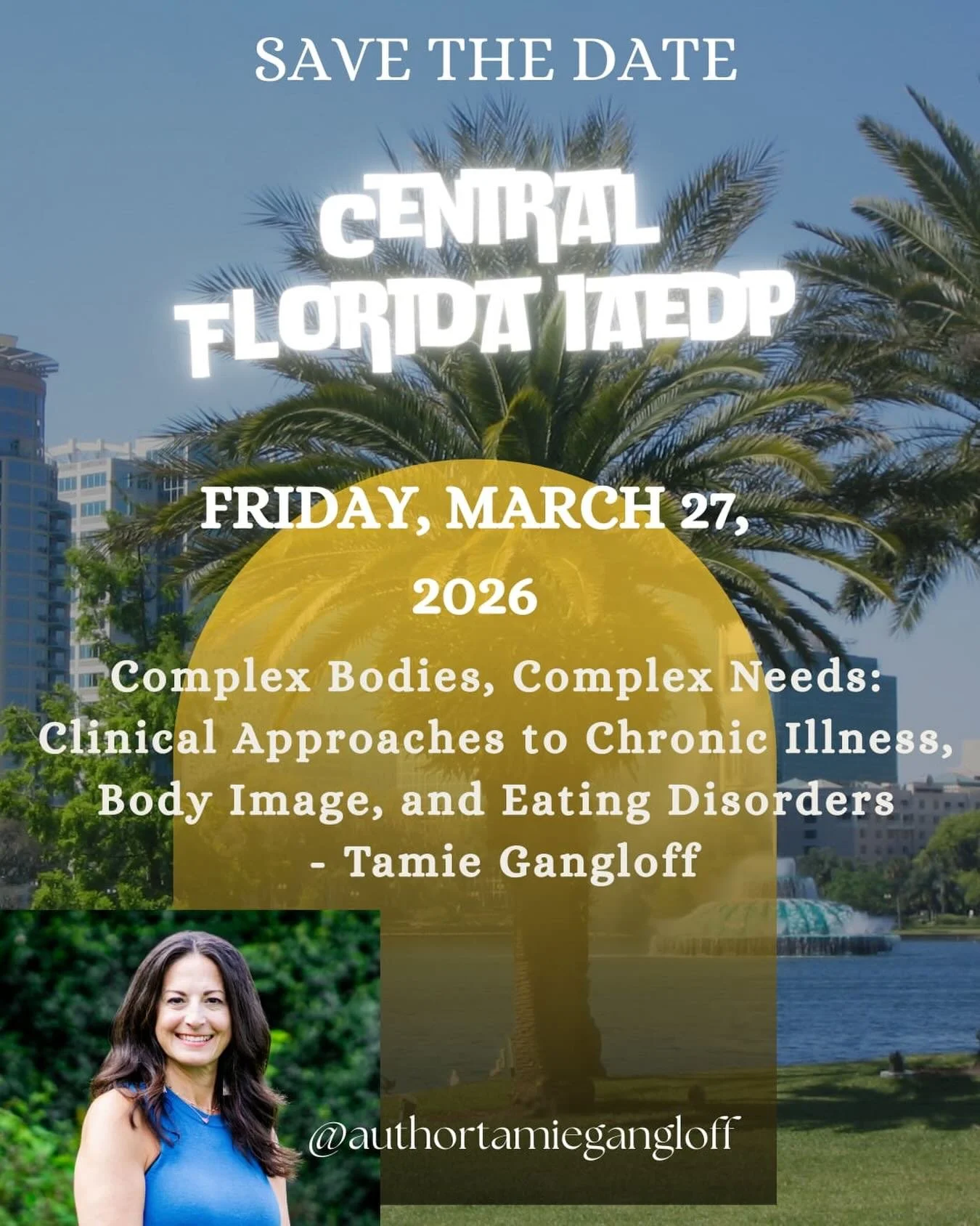 ✨ Join us for our first quarterly CEU event of 2026! ✨

I am thrilled to be the featured presenter for this special event with the Central Florida iaedp chapter.

Earn 1.5 CEUs while networking and learning more about the important connections betwee