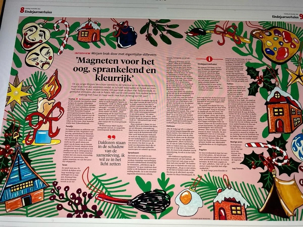 Jihoeeee make my day! 🎁🔥⭐️🥳🥂🥰Als klapstuk op het magisch mooie en (ont)roerende 2024 een prachtig interview van 2 hele pagina&rsquo;s 🎁🥂🔥🩷🥳❤️ in het hart van Haarlems Dagblad @hdhaarlem 

Zonder foto&rsquo;s weliswaar dus gebruik je verbeel