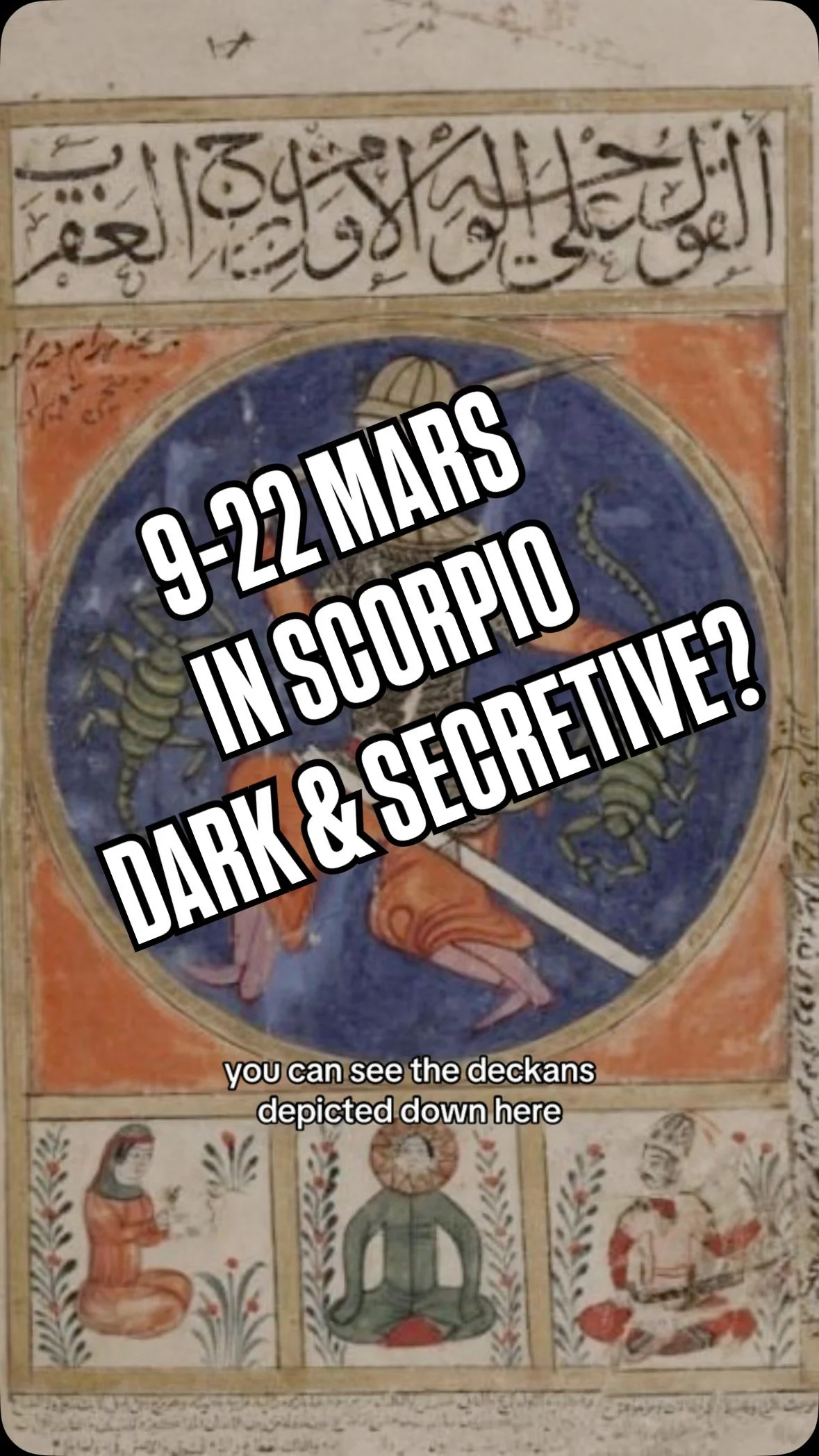 Mars has ENTERED SCORPIO, what does it mean in Medieval world astrology? #mars #scorpio #worldastrology