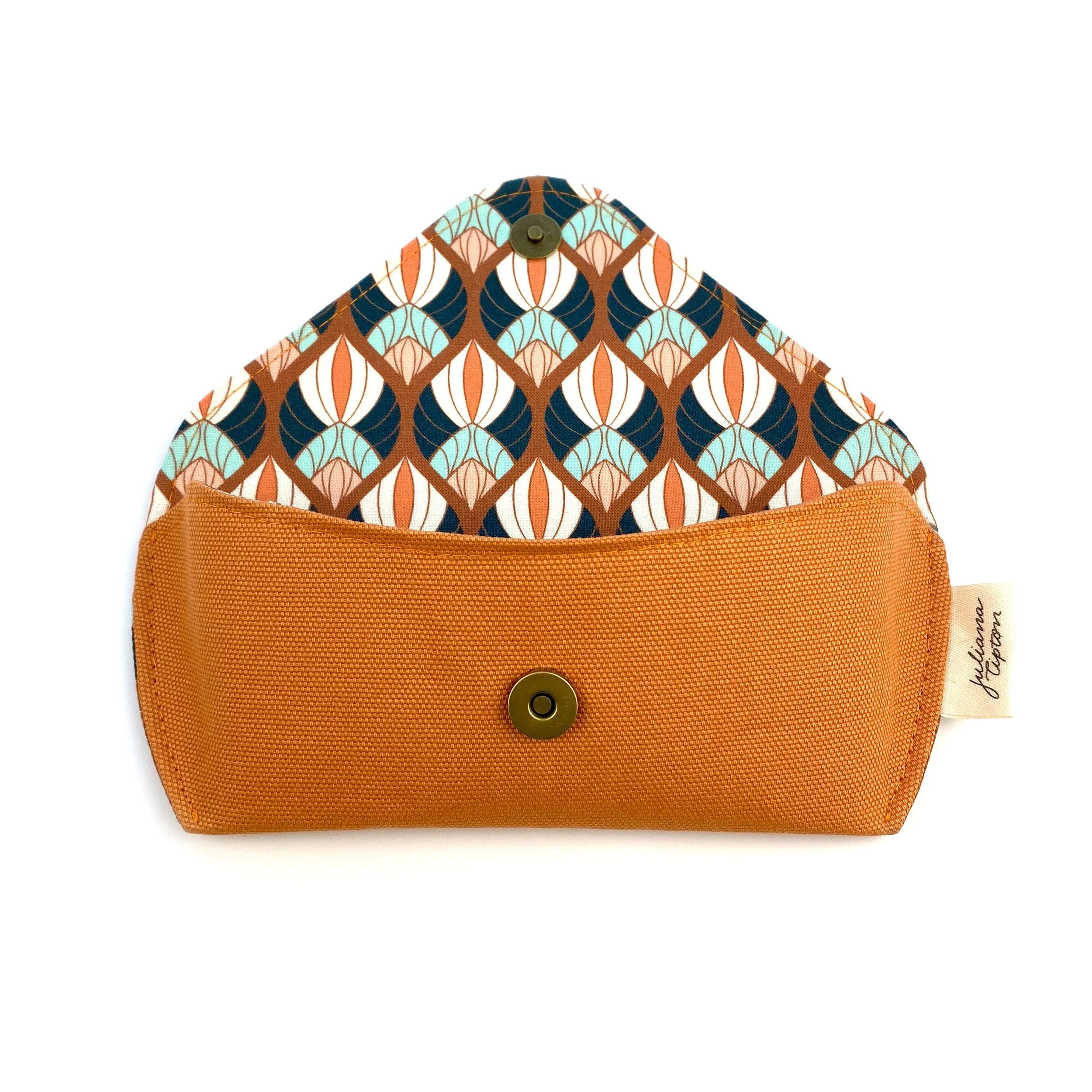 Pumpkin Deco Shell Fabric Glasses Case