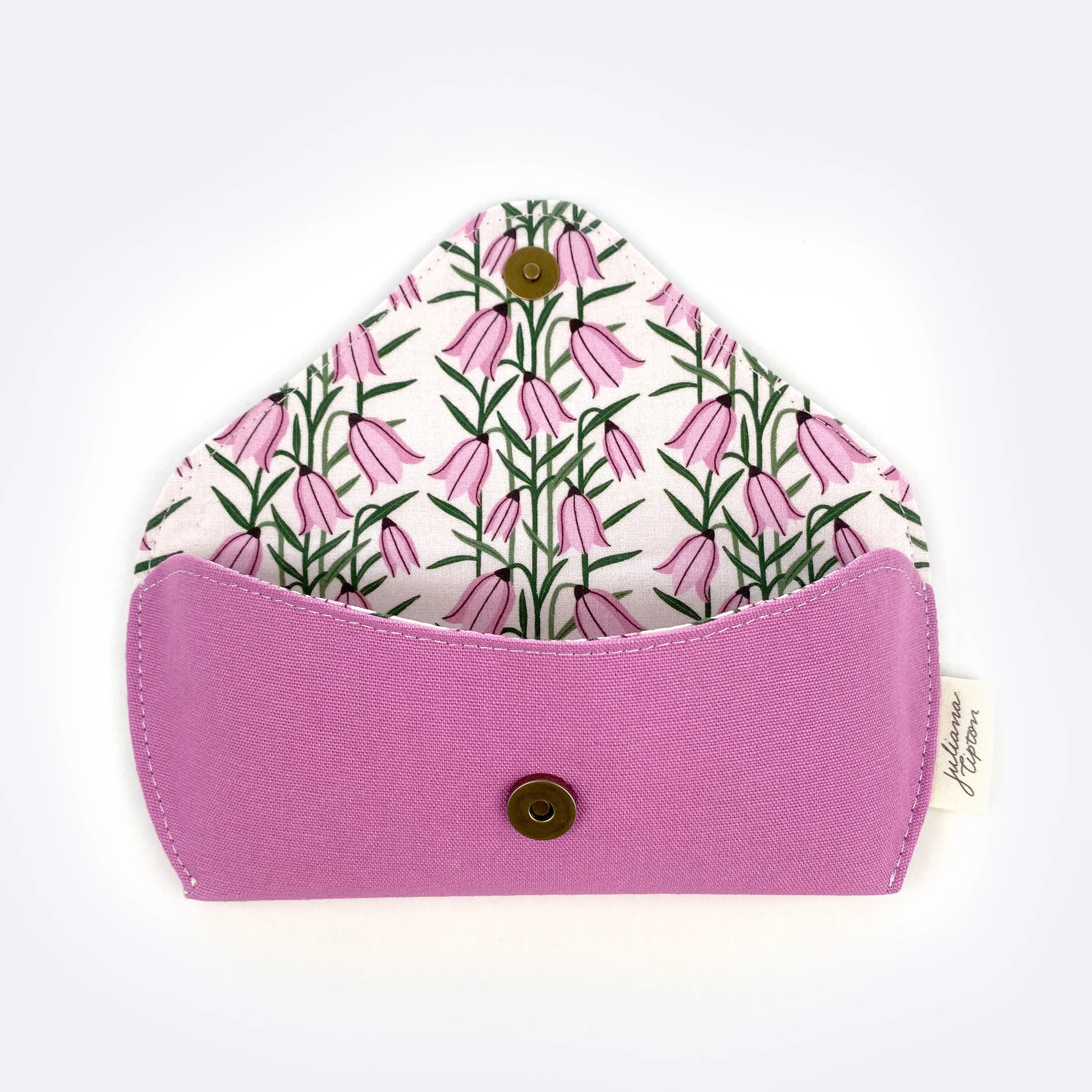 Dark Pink Fabric Glasses Case