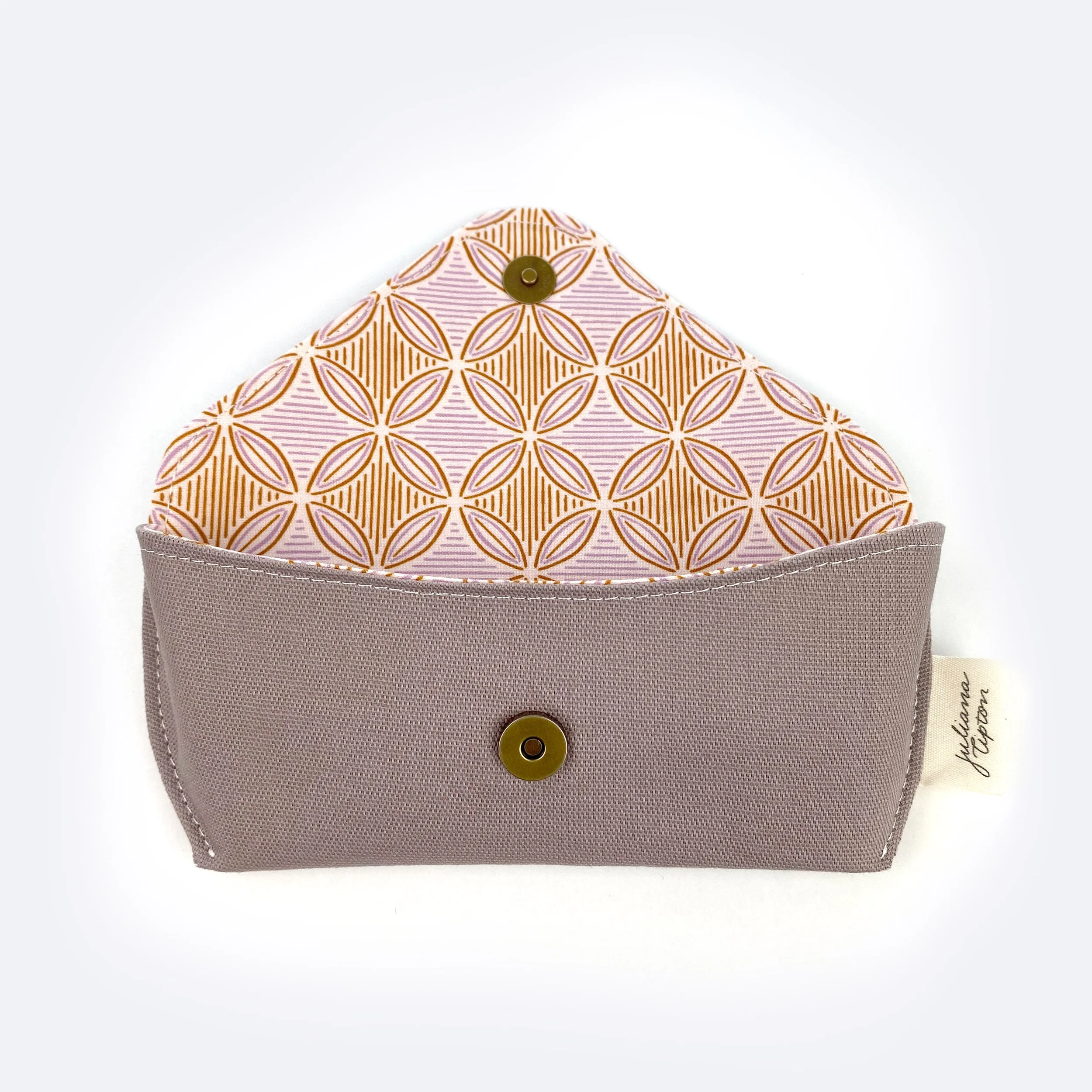 Gray Fabric Glasses Case