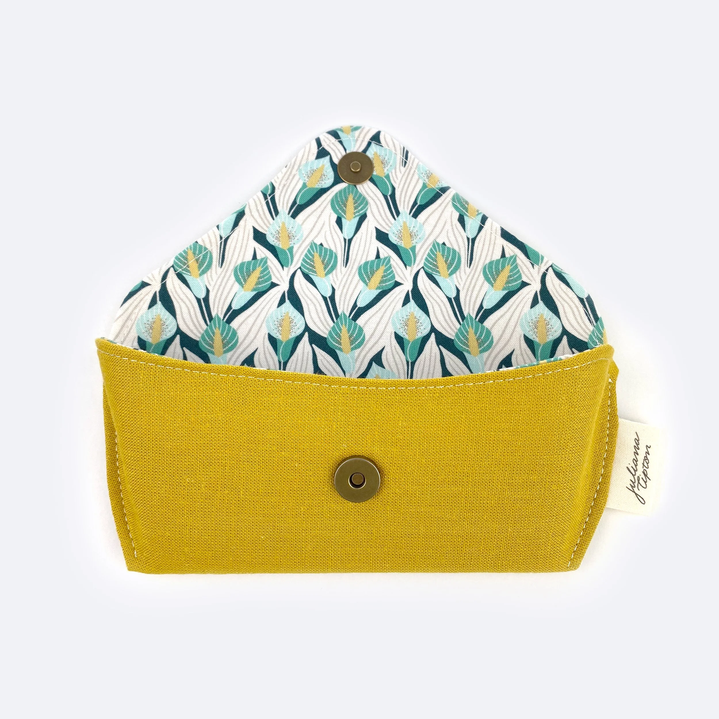 Yellow Fabric Glasses Case