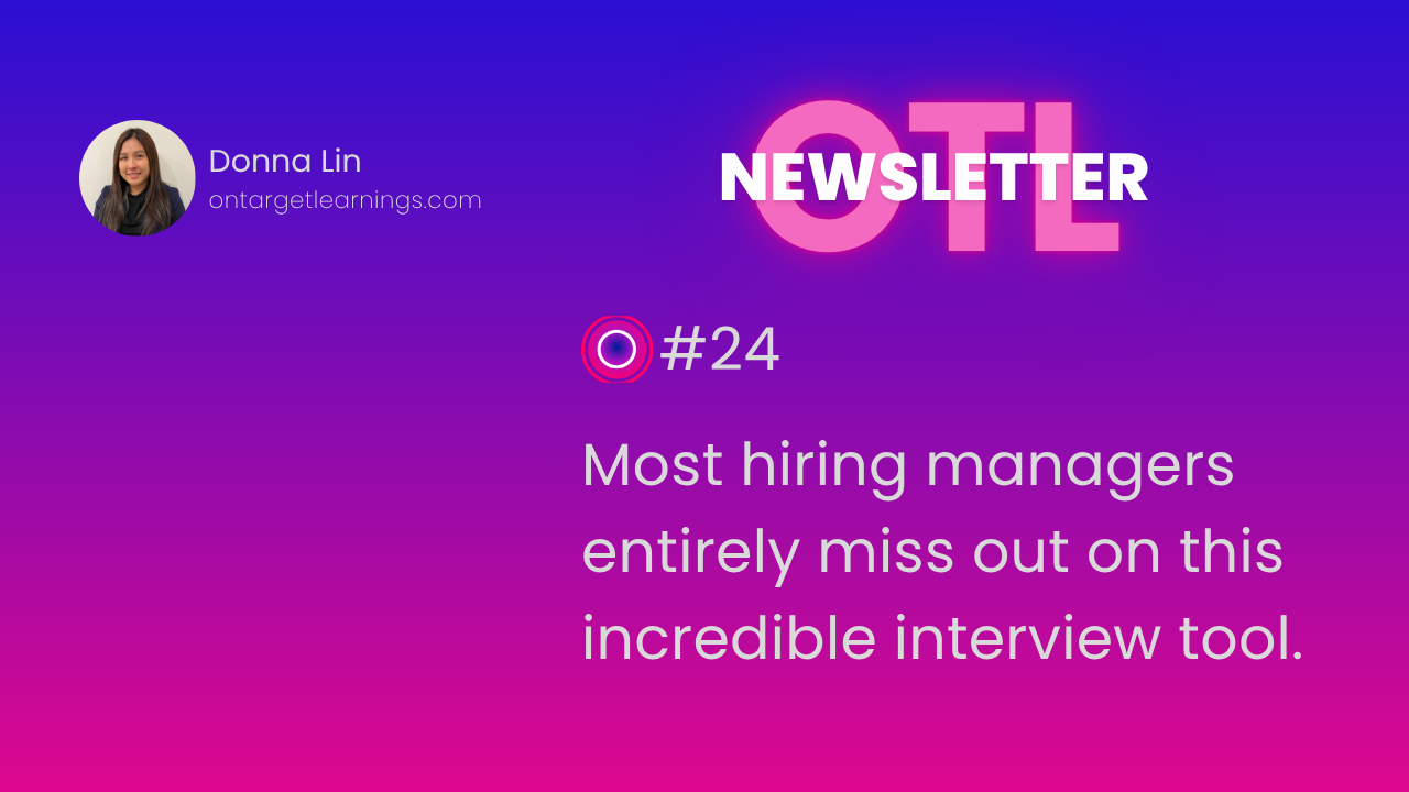 Most hiring managers entirely miss out on this incredible interview tool. 