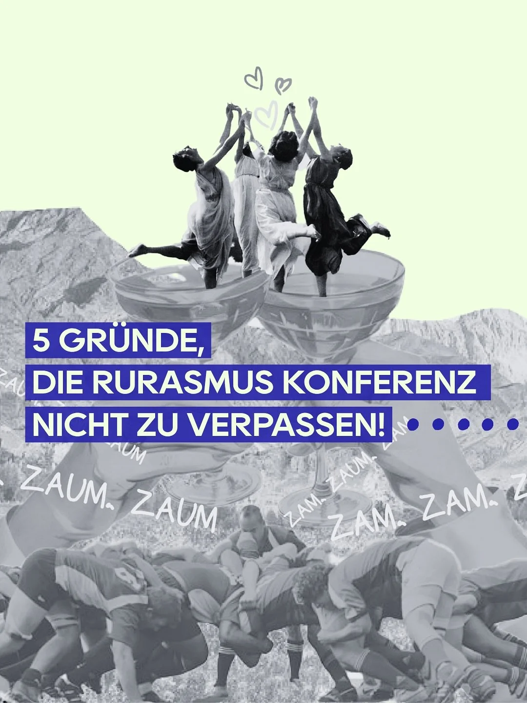 🎉 5 Gr&uuml;nde, warum du die RURASMUS-Konferenz am 20. November in V&ouml;cklabruck nicht verpassen darfst!

1️⃣ Projektwerkstatt am Vormittag
Eintauchen, mitgestalten, Baukultur neu denken &ndash; inkl. gemeinsamer Mittagspause.

2️⃣ Starke Inputs