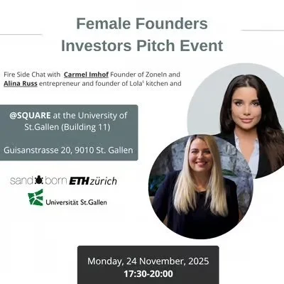 Female Founders Investors Pitch Event at HSG St. Gallen