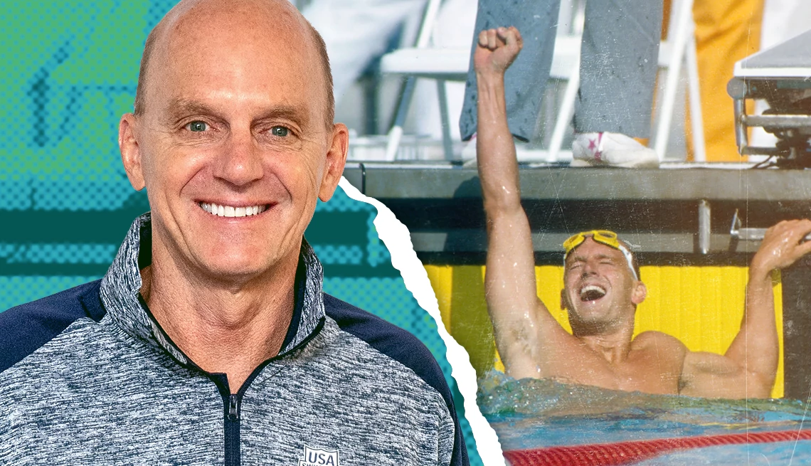 Olympic medalist Rowdy Gaines, guest coach for Eagle Swim Camps