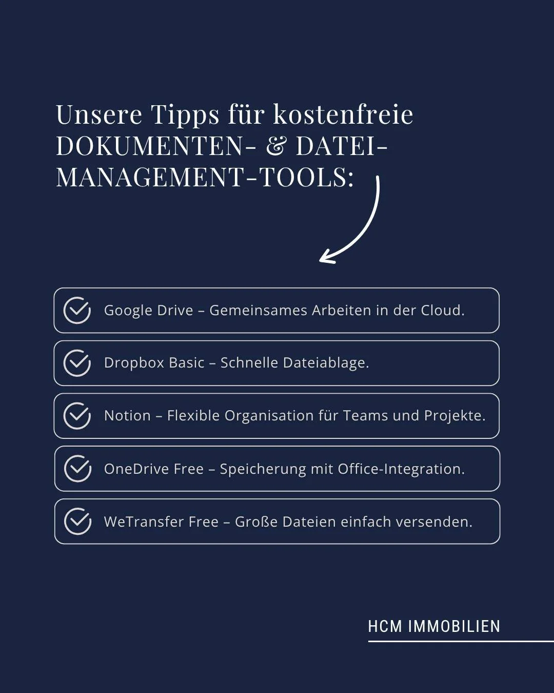 Unsere Tipps f&uuml;r kostenfreie Dokument- &amp; Datei-Management-Tools:

Strukturiertes Arbeiten beginnt mit effizientem Dokumentenmanagement. Diese kostenlosen Tools unterst&uuml;tzen Teams dabei, Unterlagen sicher zu organisieren, Projekte effizi