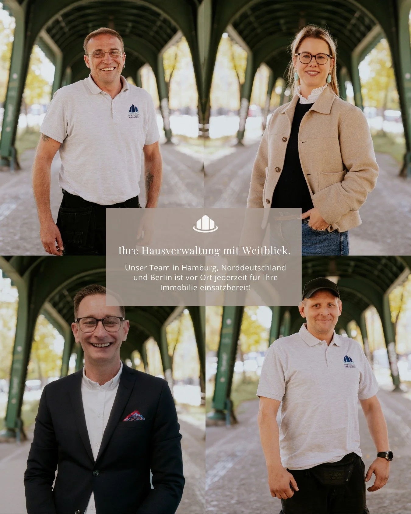 Wir denken Immobilien weiter.

Abgebildet ist ein Teil unseres gesamten Teams, das mit seiner Pr&auml;senz vor Ort in Hamburg, Norddeutschland und Berlin Objekte ganzheitlich begleitet - technisch, wirtschaftlich und strategisch. Und dabei ist uns di