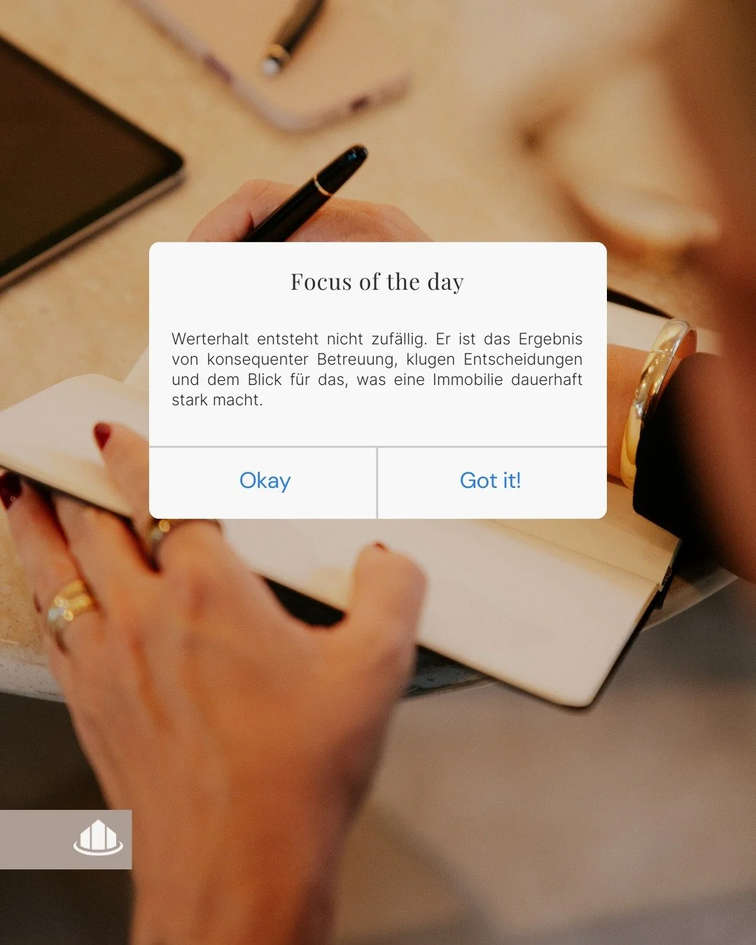 Werterhalt entsteht nicht zuf&auml;llig. Er ist das Ergebnis von konsequenter Betreuung, fundierten Entscheidungen und dem Verst&auml;ndnis f&uuml;r jedes Detail einer Immobilie. Genau hier setzen wir an - mit Struktur, Erfahrung und einem klaren Fok