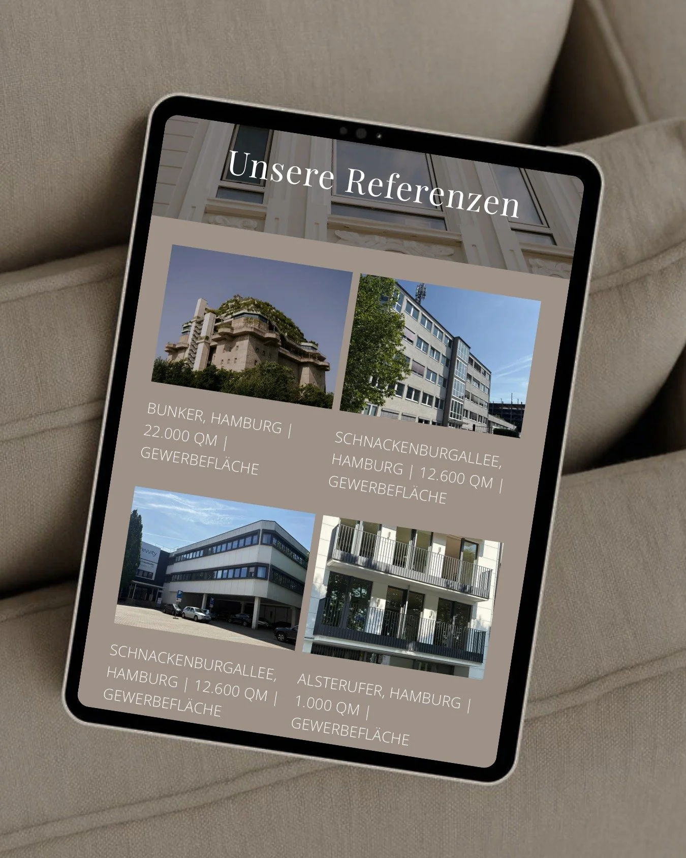 Referenzen, die Haltung zeigen: Mit (unter anderem) der Verwaltung des Hamburger Bunkers betreuen wir eines der pr&auml;gendsten Gewerbeobjekte der Stadt - rund 22.000 m&sup2; Fl&auml;che, hohe Anforderungen und eine besondere Verantwortung.

Solche 