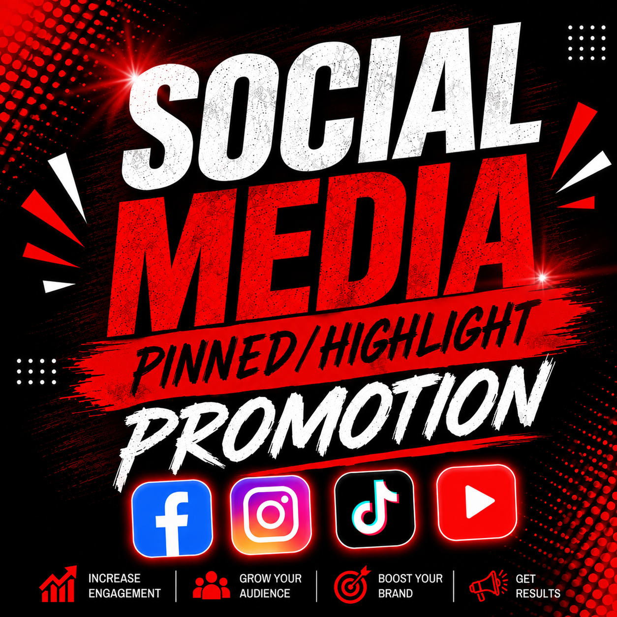 Social Media Promotion-1 Month (Pinned/Highlight)