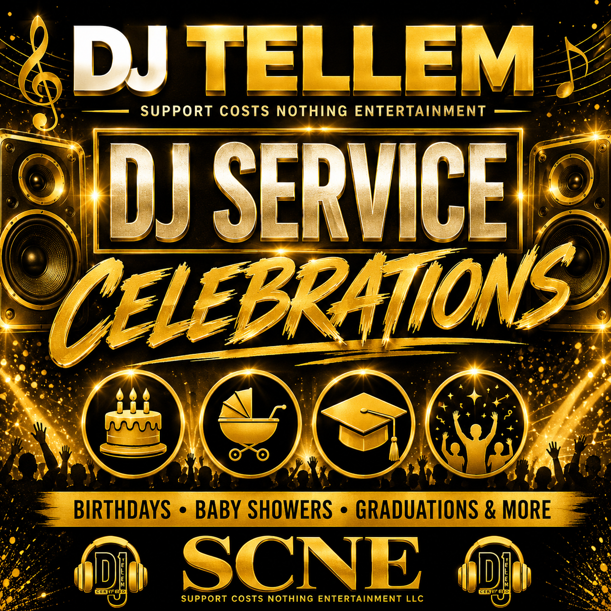 SCN DJ SERVICES-CELEBRATION PACKAGE (GOLD)