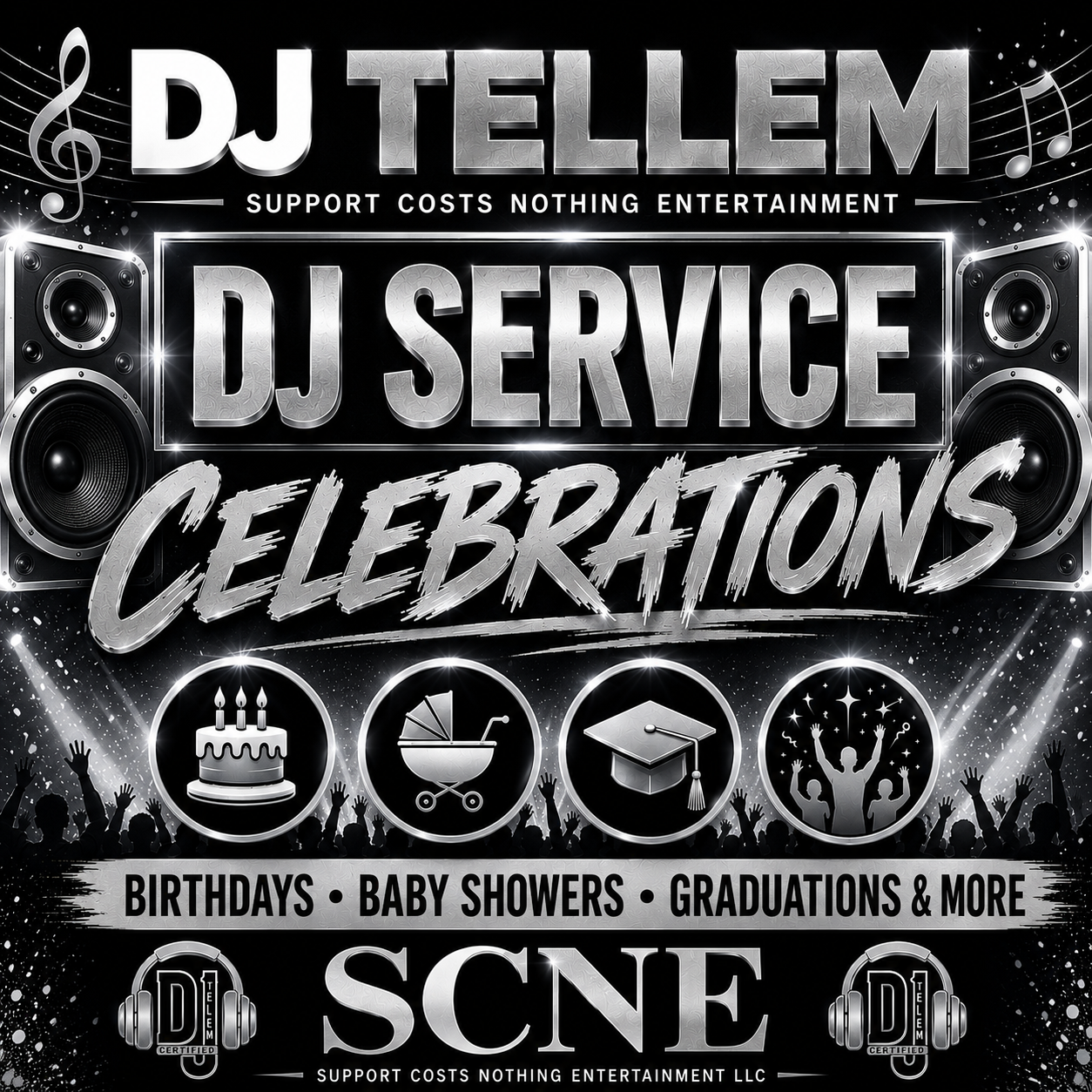 SCN DJ SERVICES-CELEBRATION PACKAGE (SILVER)