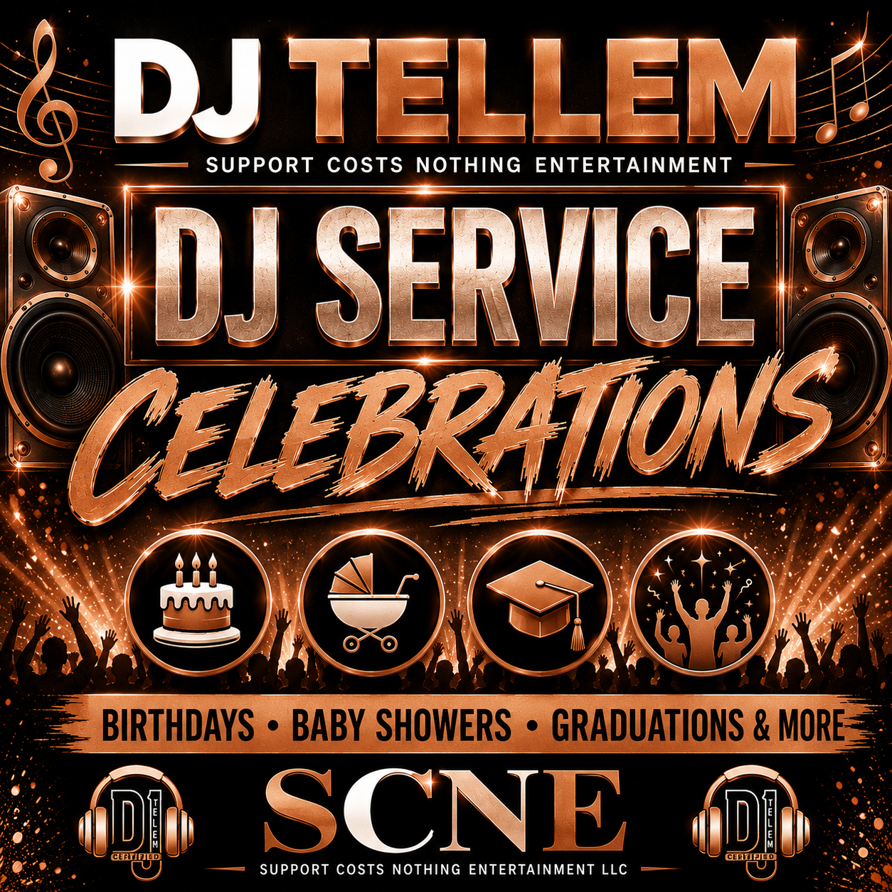 SCN DJ SERVICES-CELEBRATION PACKAGE (BRONZE)