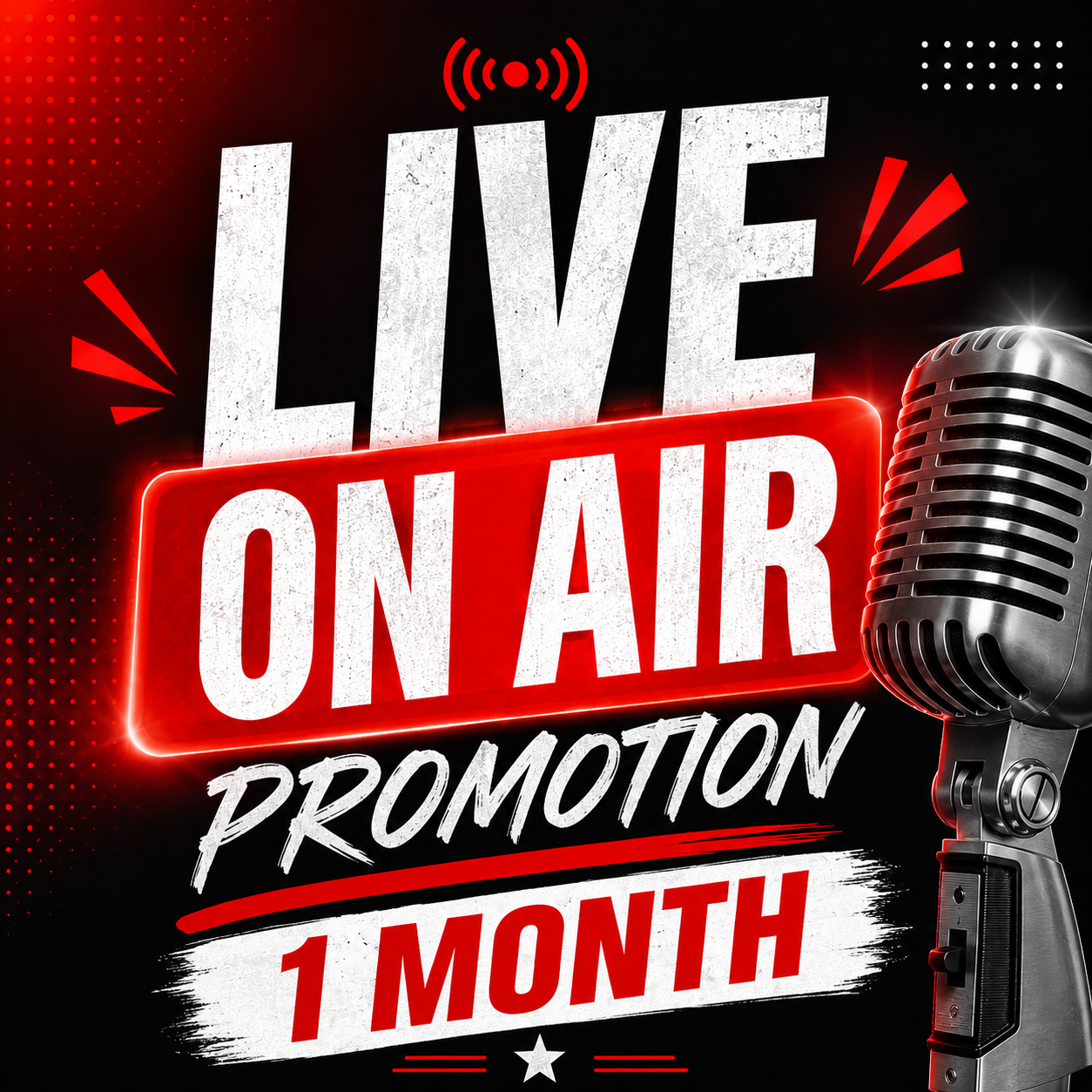 Live Promotion Advertisement- 1 Month