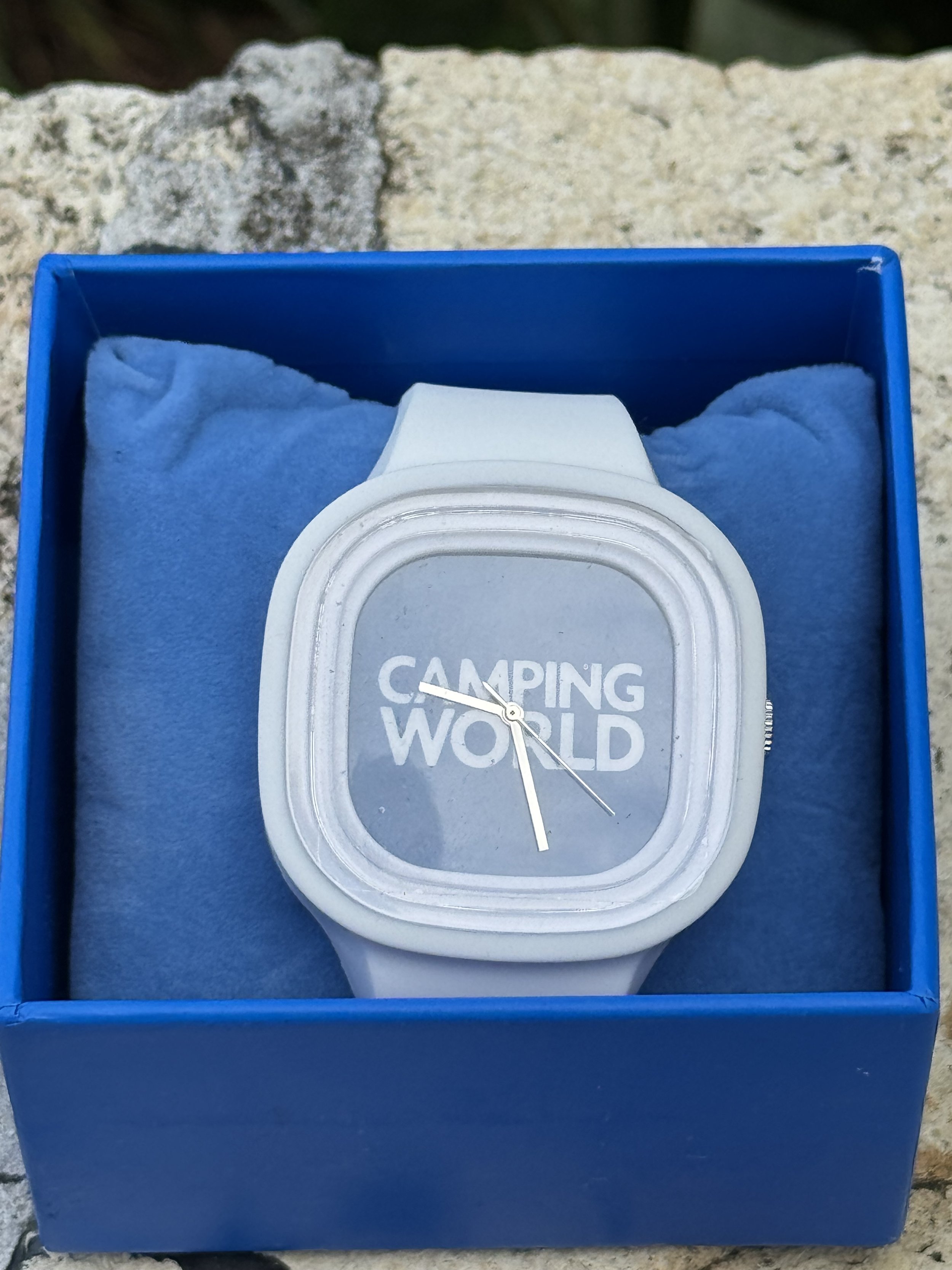 Larger rubber white watch