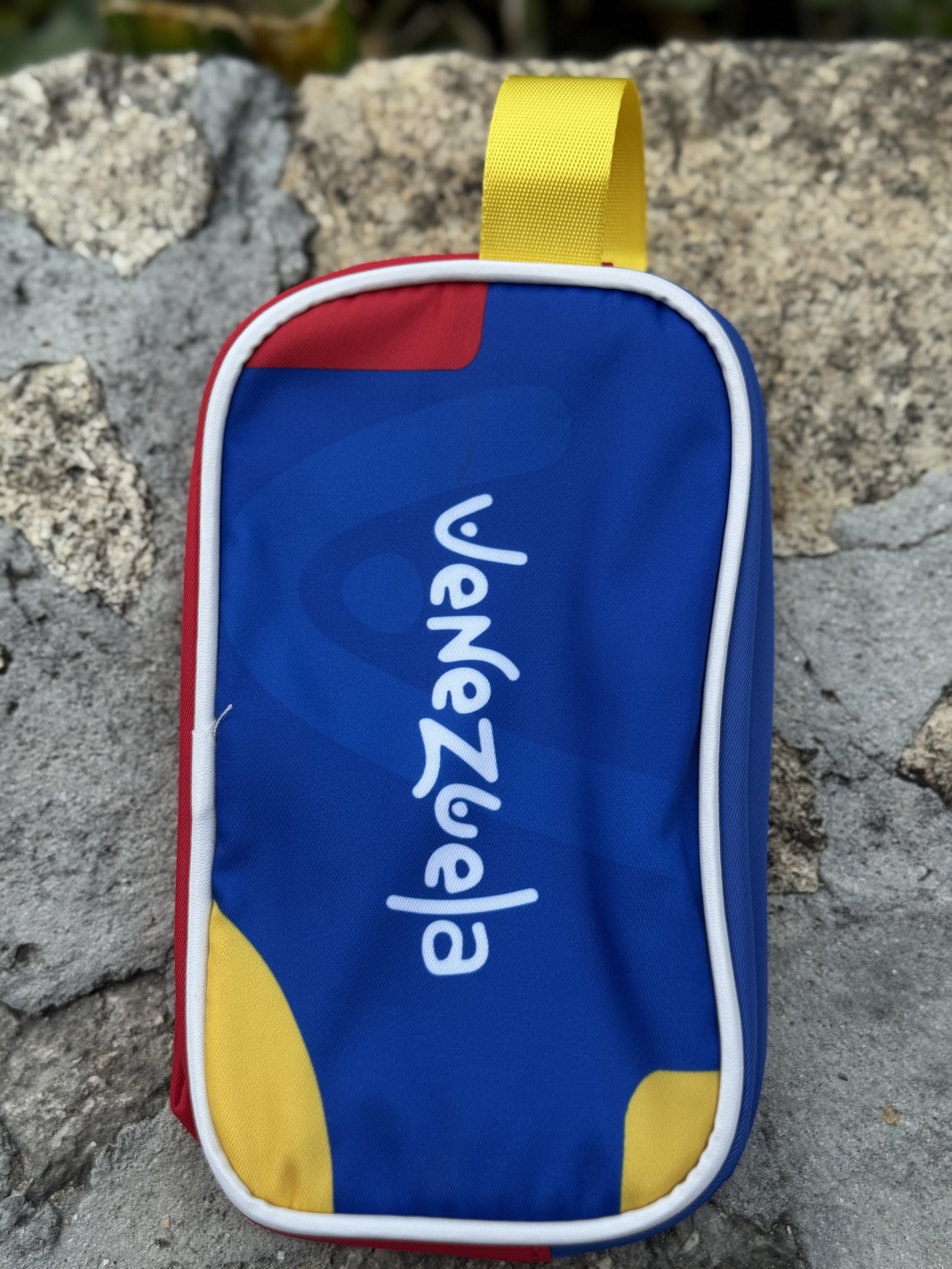 Pencil case blue and yellow