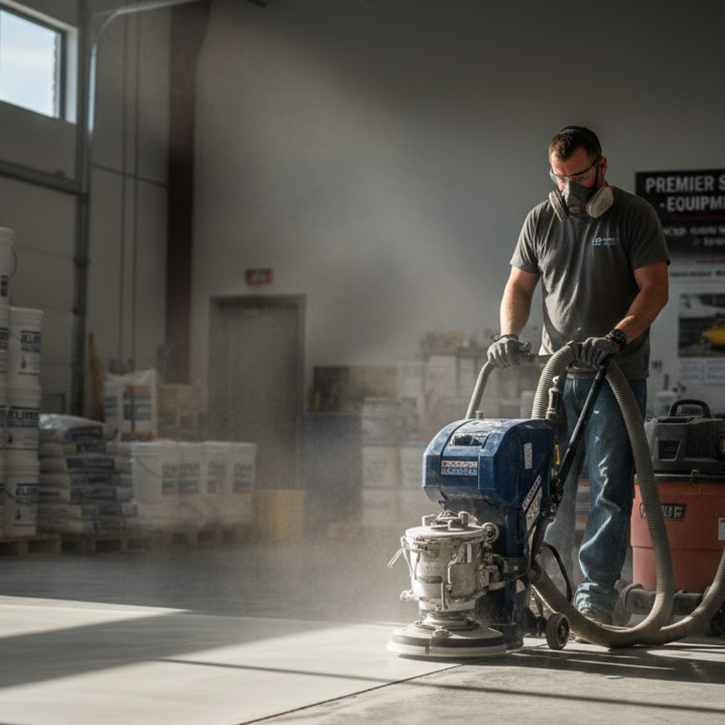 ⚙️ The Essential First Step: Why Concrete Grinder Rental is Key to a Professional Floor Finish