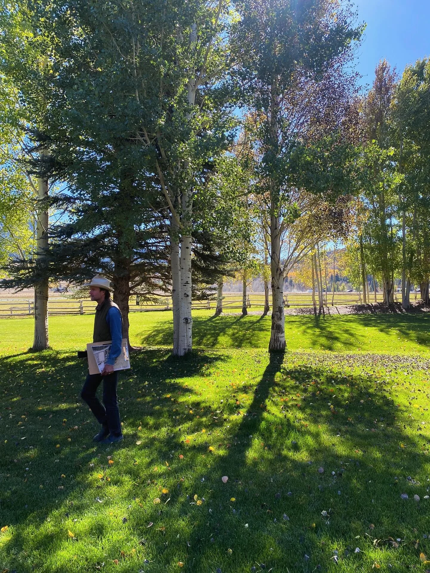 Clipboard…✔️
Aerial map…✔️
Sun hat…✔️
We’re ready to create some new spaces at this ranch! 
#agrostisinc #landscapearchitecture #jacksonhole #wyoming #garden #landscape #landscapedesign #gardendesign #gardensofinstagram