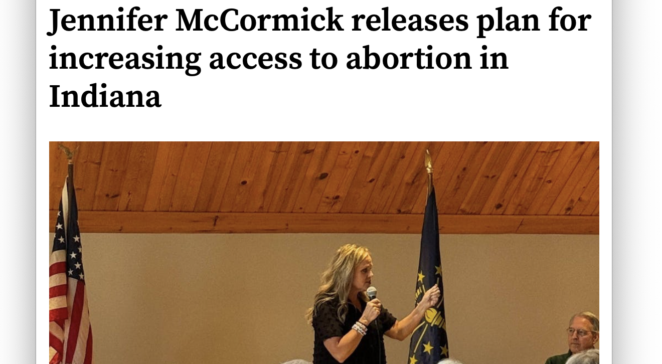 Jennifer McCormick releases plan for increasing access to abortion in Indiana