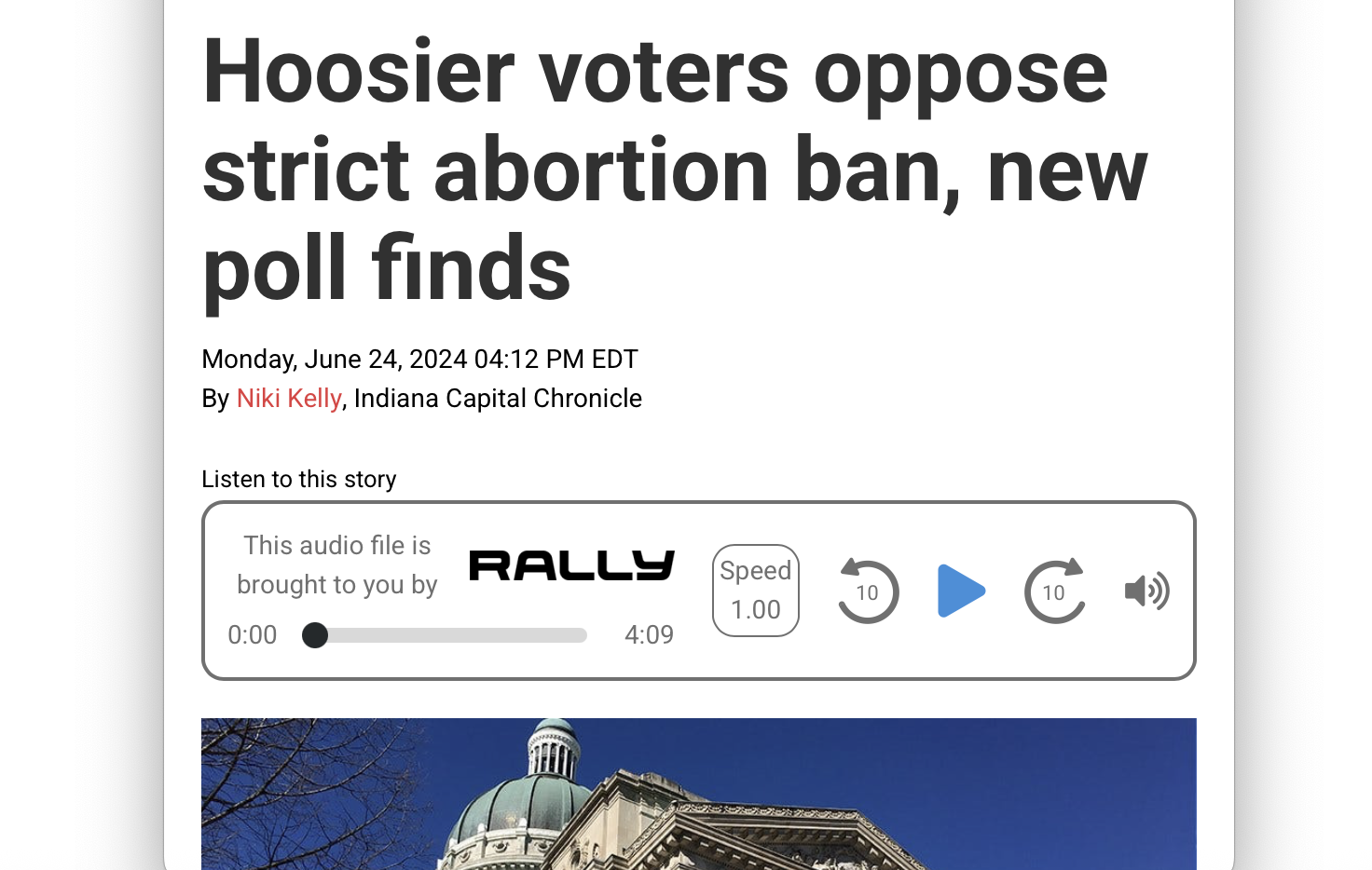 Hoosier voters oppose strict abortion ban, new poll finds