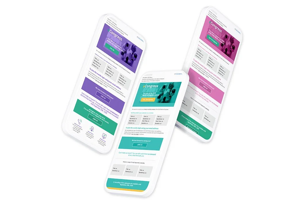 An image of Merck eCongress mobile email