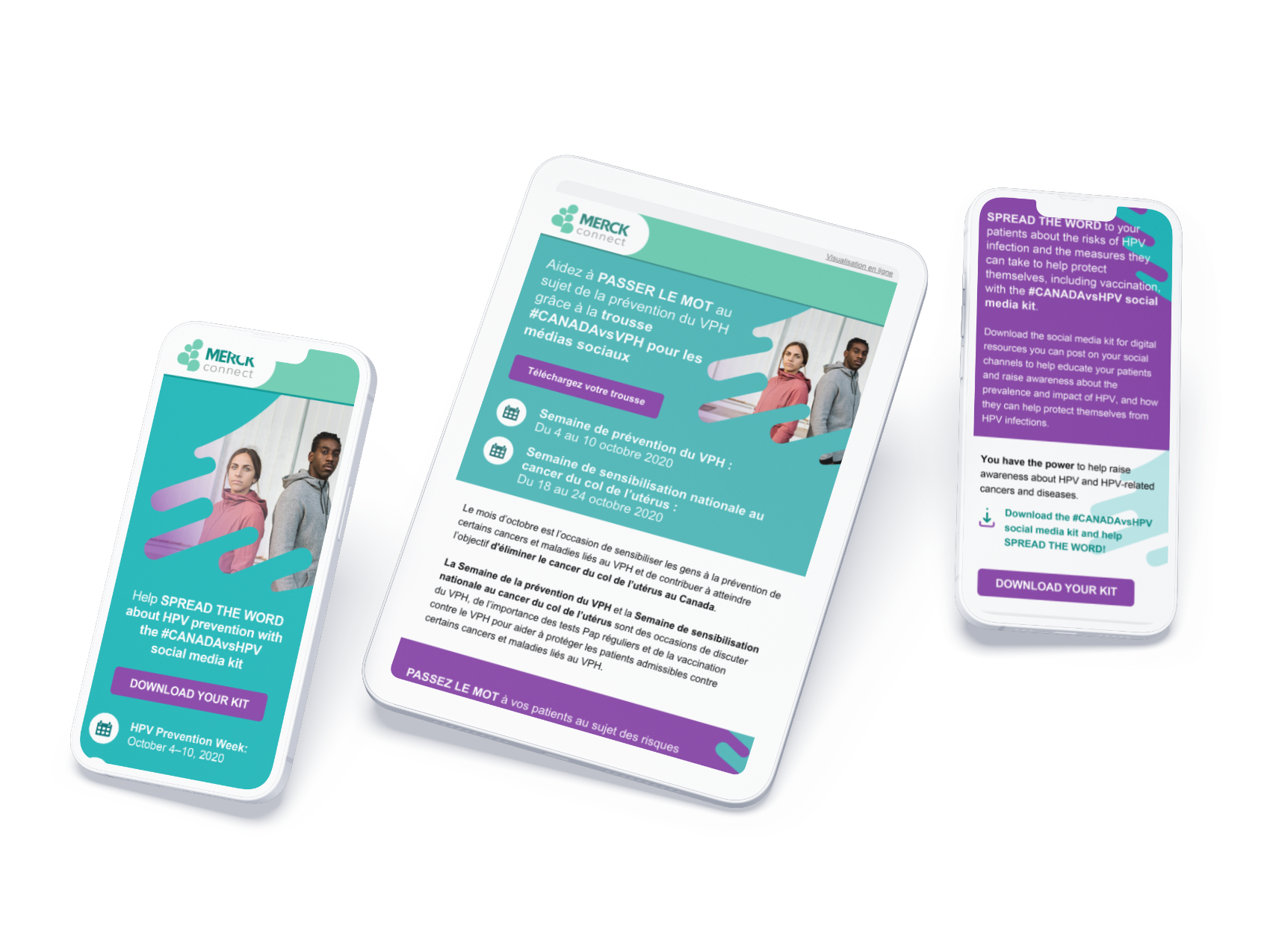 an image of the Merck Connect website
