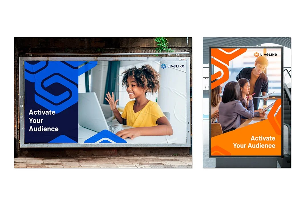 An image of LiveLike brand signage