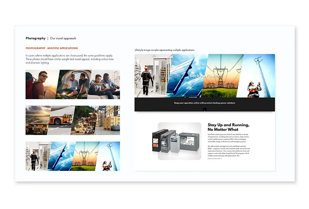 An image of the East Penn brand photography