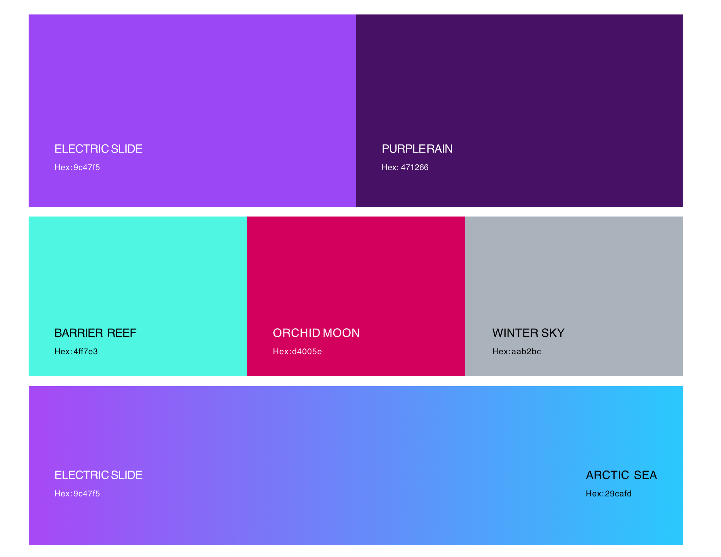 An image of Elite Digital brand colours