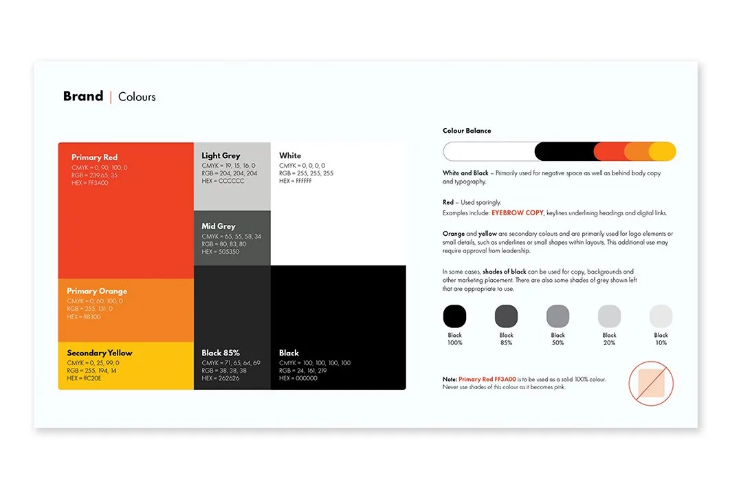 An image of the East Penn brand colours