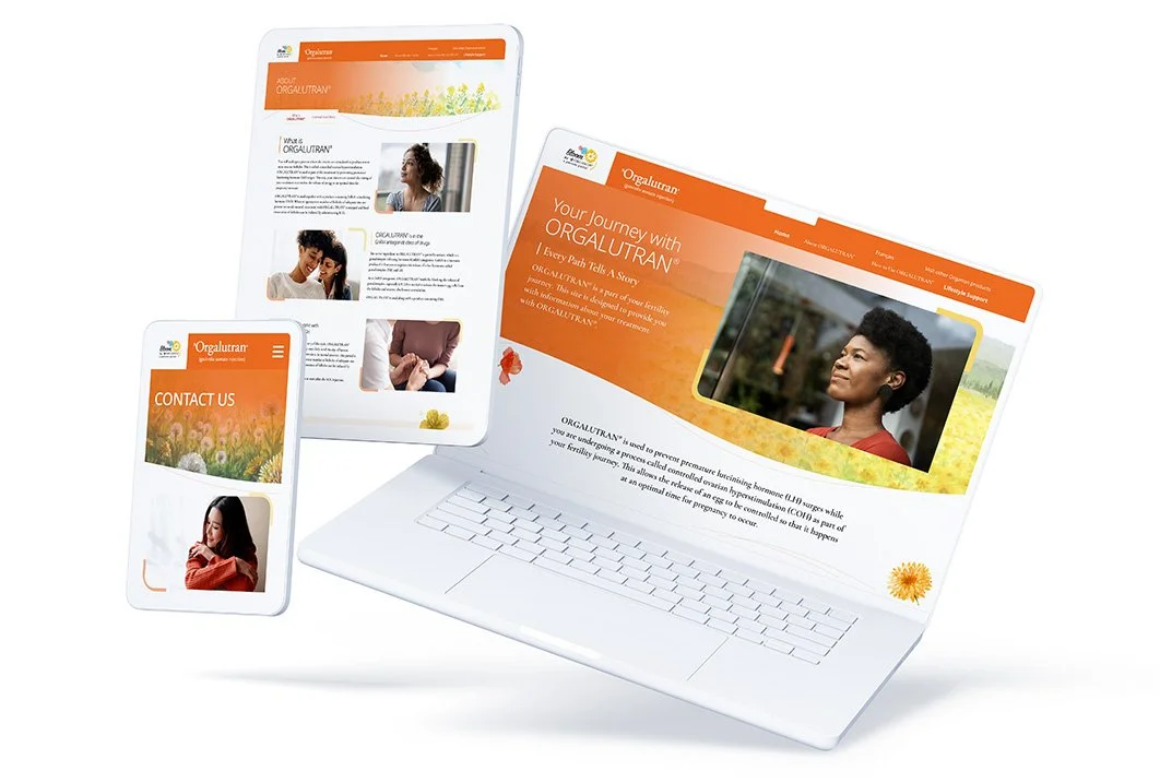 An image of Organon Orgalutron website