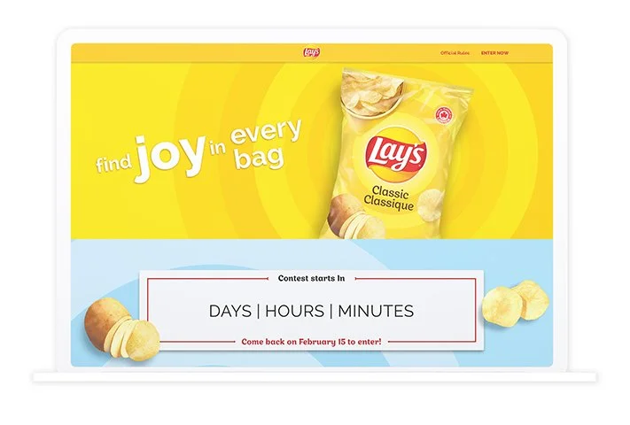 An image of Lays contest desktop screen