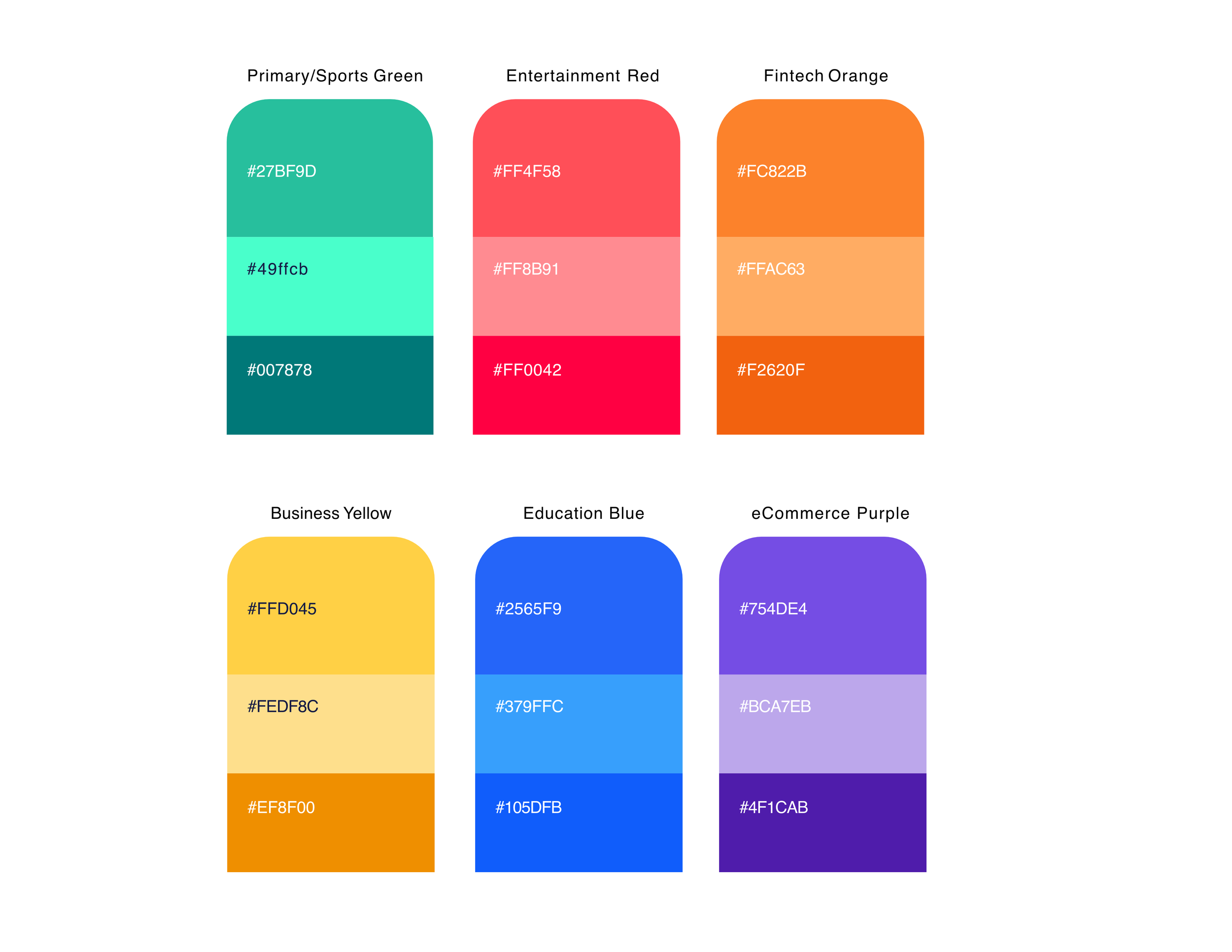 An image of LiveLike brand colours