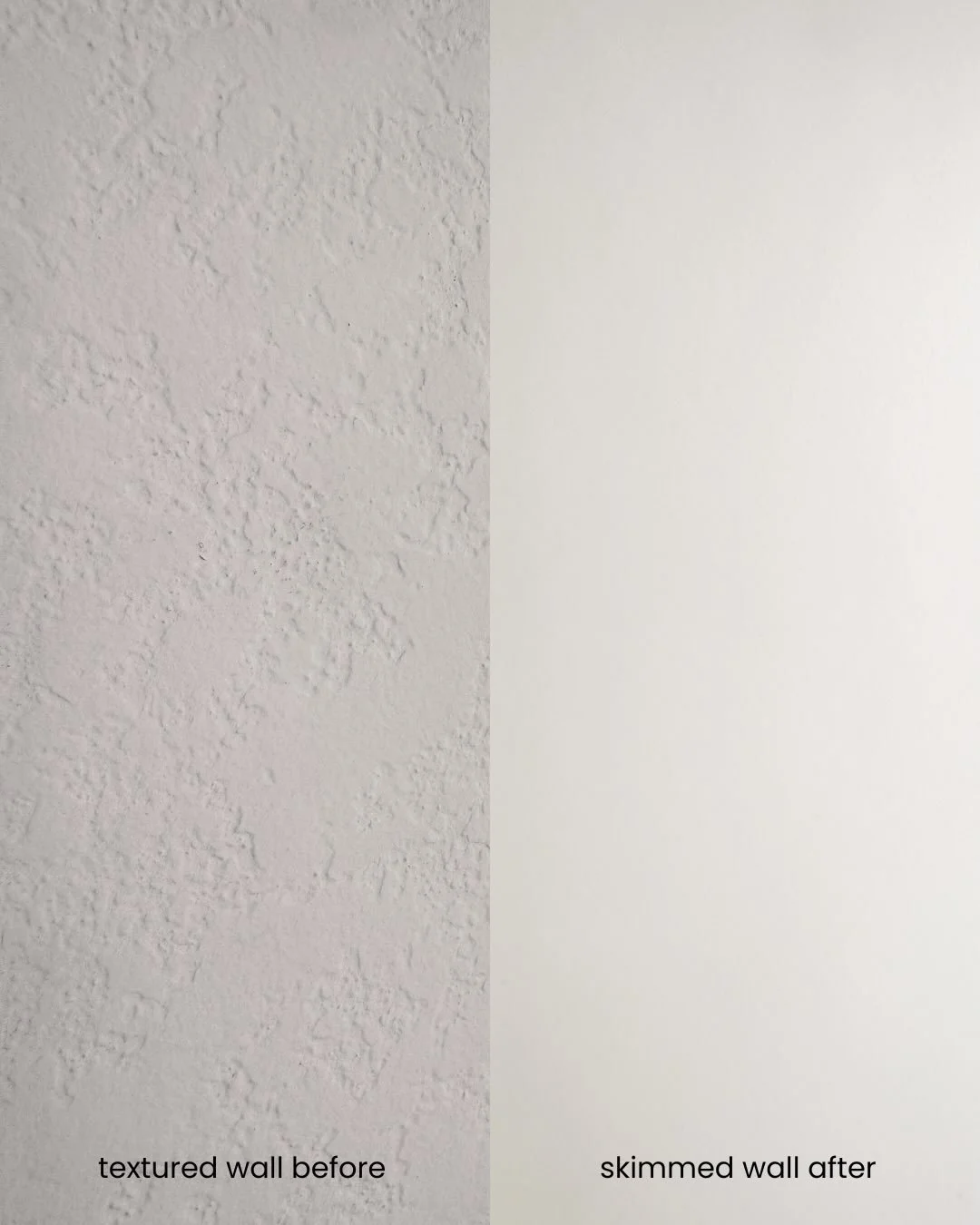 A lot of homes have textured drywall.
Builders spray it on because it hides imperfections and saves time.

But texture does something else too.

It scatters light.

Every bump creates a tiny shadow. Multiply that across an entire wall and the surface