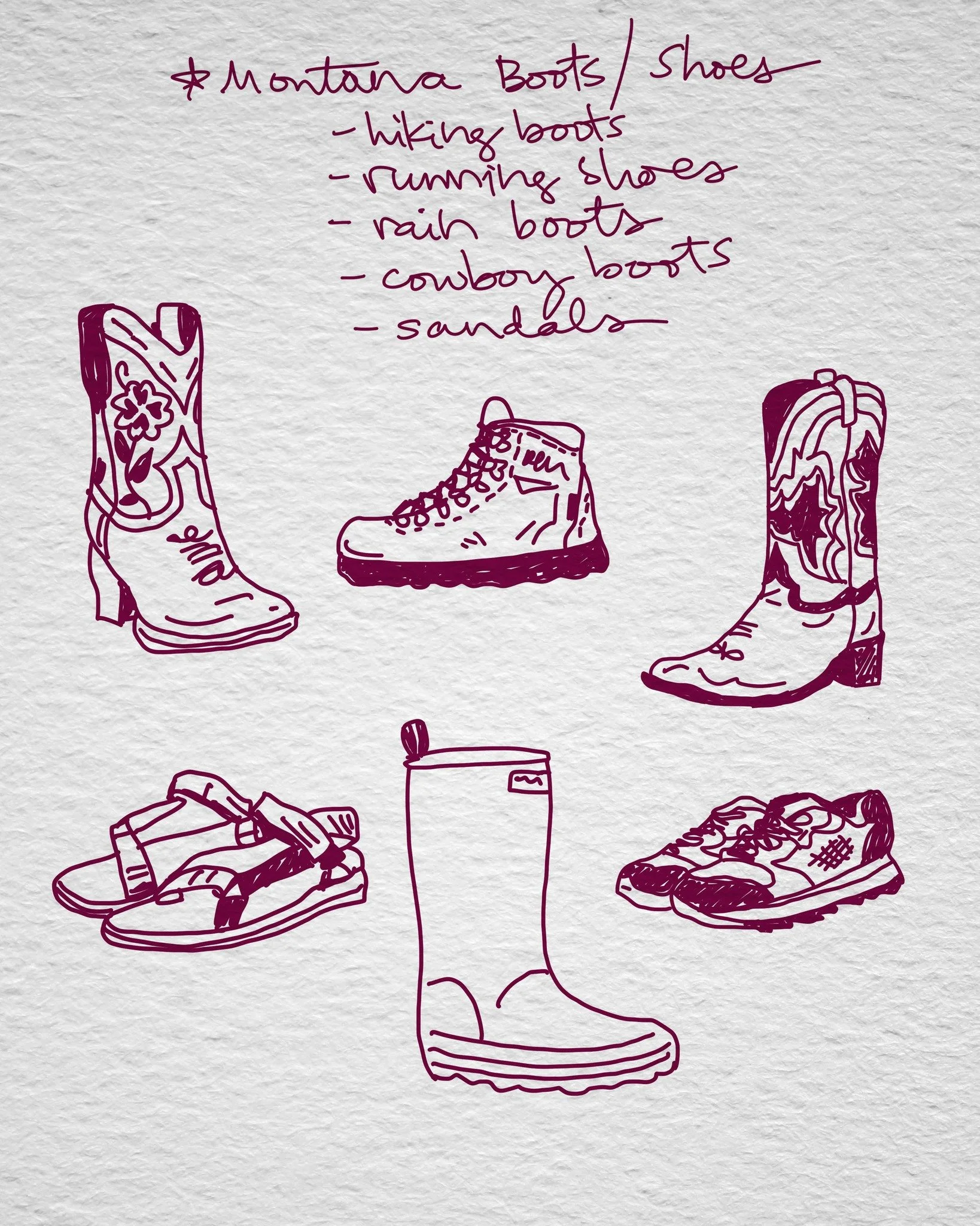 From the sketch to the design! 

Spring showed up in Montana and we had to capture it the only way we know how. A little wild, a little muddy, and somehow still romantic.

Cowboy boots or hiking boots, doesn&rsquo;t matter. Every footprint you leave 