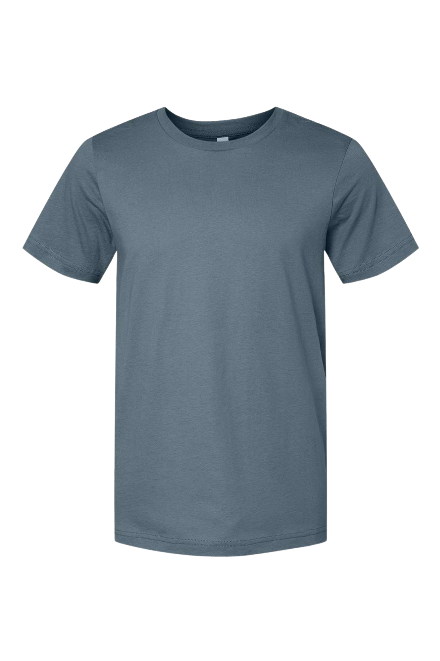 Gray T-shirt against a transparent background.
